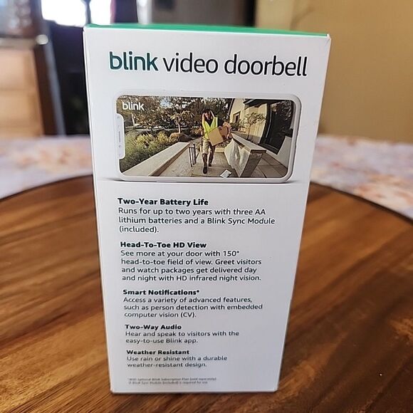2025 Blink Video Doorbell 2nd Gen With Sync Module Core System. New - Picture 3 of 8
